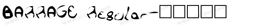 BARRAGE Regular字体转换